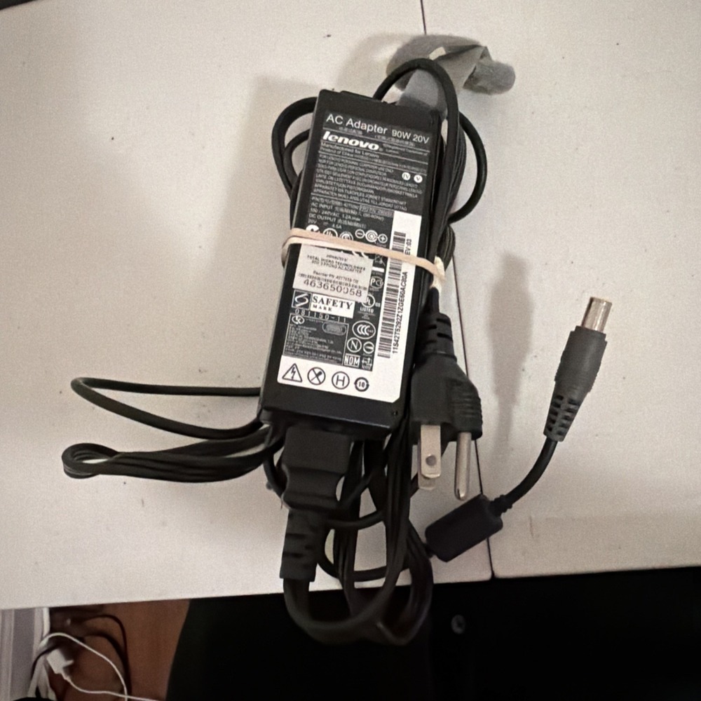 USED Original 90W 20V AC Adapter For IBM Lenovo ThinkPad Laptop Power Supply